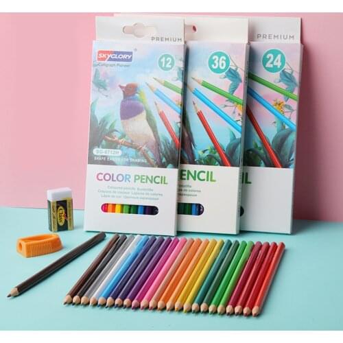 12/24/36 Color Colored Pencils Set Art Supplies For Drawing,Sketching Coloring Pensils For Adults Students Beginners And Artists