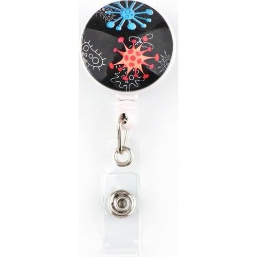 G2073 New Design High Quality Retractable Nurse Doctor Badge Reel Fashion Lanyard Name Tag ID Badge Holder Clip