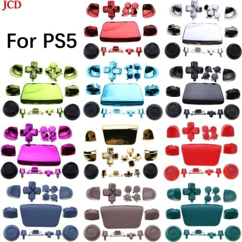 JCD 1 Set Gamepad Replacement Button For PS5 Controller Button Joystick Replacement Shell Gamepad Shell Replacement Parts Set