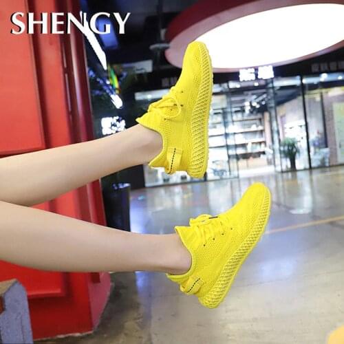 New Women Sneakers Mesh Casual Shoes Air-Cushion Flat Anti-Slip Women Sneakers Outdoor Jogging Trainer Female Vulcanized Shoes