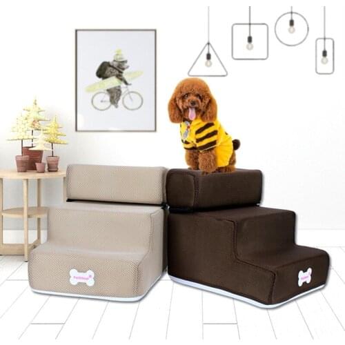Dog Stairs Anti-slip Removable Pet 3 Steps Stairs for Small Dog Cat Dog House Pet Ramp Ladder Dog Bed Stairs Pet Supplies