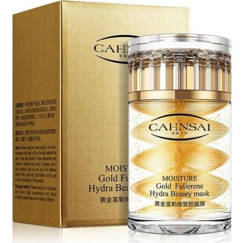 80g Hyaluronic Acid Pearl Mask Golden Fullerene Mask Moisturizing Soothing Nourishes Repairing Skin Hydrating Mask