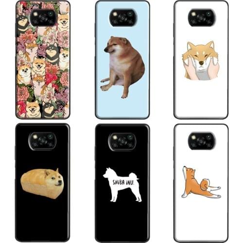 Cute Kawaii Shiba Inu For Xiaomi Mi 11 Ultra Mi Note 10 Lite Mi 10T Pro Case For POCO X3 Pro F2 F3 M3 Pro Cover