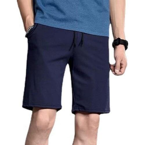 Men Shorts Running Shorts Solid Color Quick Drying Summer Mid Rise Loose Short Trousers for Sports Quick Dry Workout Jogging Gym