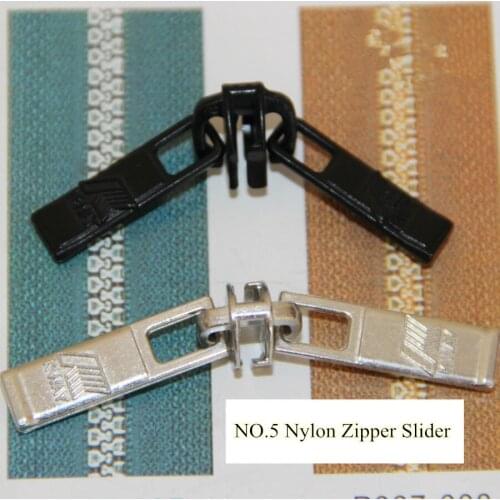 10pcs No.5 Nylon Zipper Slider/Double puller black white Used in Tent Bag free shipping
