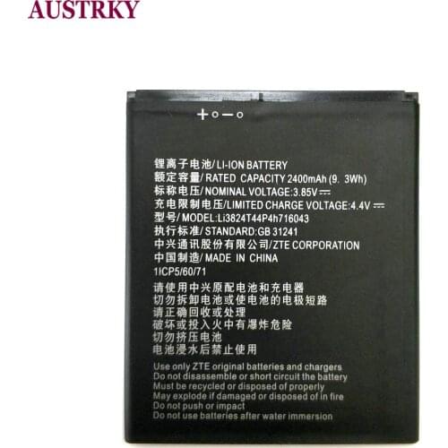 New 2400mAh LI3824T44P4H716043 Battery For ZTE Blade A520 A521 BA520 Battery