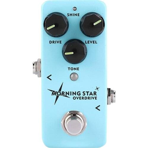NUX Morning Guitar Overdrive Effect Pedal Blues-Break Overdrive with an Extra Treble Press Option Buffer Bypass
