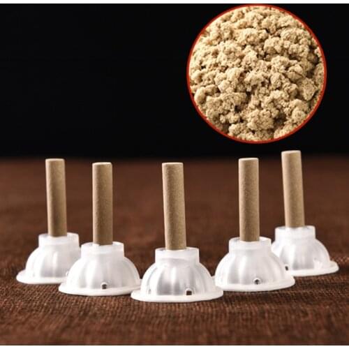 64Pcs High Quality Moxa Stick Moxibustion Stickers Mugwort Therapy Heating Acupuncture Meridian Massager Warm Massage Body Care