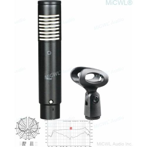 Pro Gold-Plated Diaphragm Condenser Microphone Overhead Mic Slim Pencil Studio Stage Conference Presidential Speeches Instrument