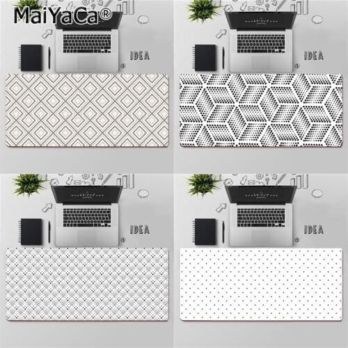 Maiyaca Geometric Dot Pattern Keyboards Mat Rubber Gaming mousepad Desk Mat Free Shipping Large Mouse Pad Keyboards Mat