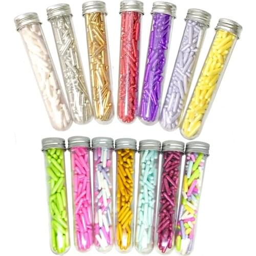 30g Sugar Sprinkles Needle Cake Food Coloring Edible Cake Decoration Tools Reposteria Baking Ice Cream Fondant Cake Gold Needle