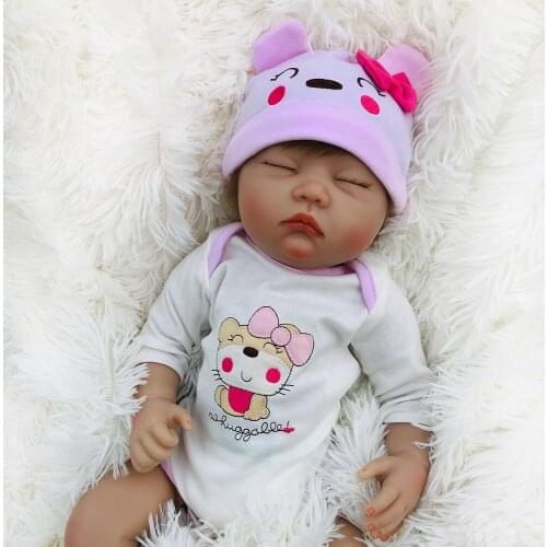Sudoll Baby Doll Reborn 50cm 20" Handmade Lifelike Newborn Girl Boy Soft Silicone Vinyl Top quality Toys Gift For Child Kids