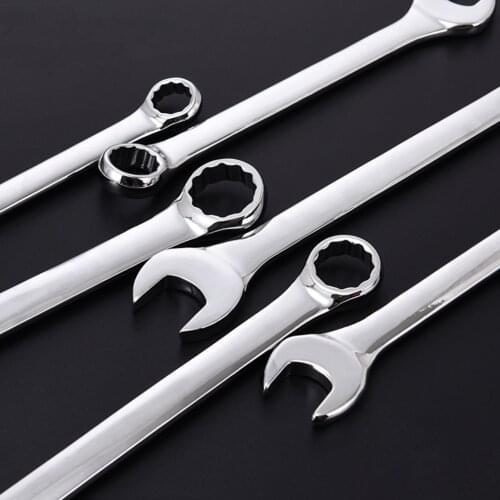 Open Box End Tools Socket Spanner Double Head Ratchet Combination Metric Wrench Open End Wrench Multifunctional Wrench