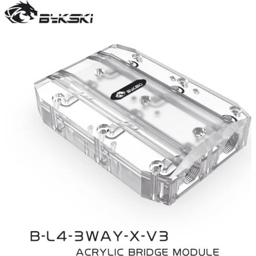 Bykski Graphics Card GPU Waterway Connection Adjustment Bridges Water Block Quad GPU 40mm SLI/CF Connection Bridge For Graphics