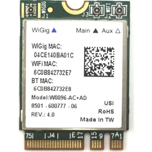 Atheros QCA9008-TBD1 W0096-AC+AD Wireless AC + AD Bluetooth 4.1 WIFI Module 2.4G / 5G Dual Band WIFI Card 867Mbps QCA9008