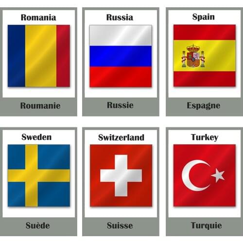 32Pcs Children Educativos Learning French/English European Countries Word Pocket Flash Card Baby Educational Kids English Cards