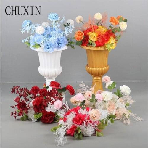 35cm Flower Ball Wedding Guide Flower Simulation Rose Peony Road Guide T Table Desktop Decoration For Wedding Banquet Decor