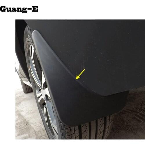 Car Cover Plastic Fender Soft Mudguard Protection Flap Splash Mud Guard Frame parts 4pcs For Honda Fit jazz 2014 2015 2016 2017