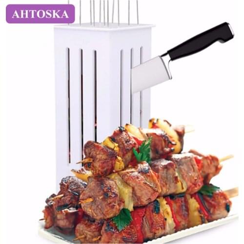 AHTOSKA Kebab Machine With 16 Hole Skewer Machine Kitchen Meat Tools