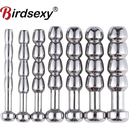 7 Type Stainless Steel Metal Penis Plug Urethral Dilatation Horse Eye Stick Penis Stimulation For Male BDSM Sex Toys Butt Plug
