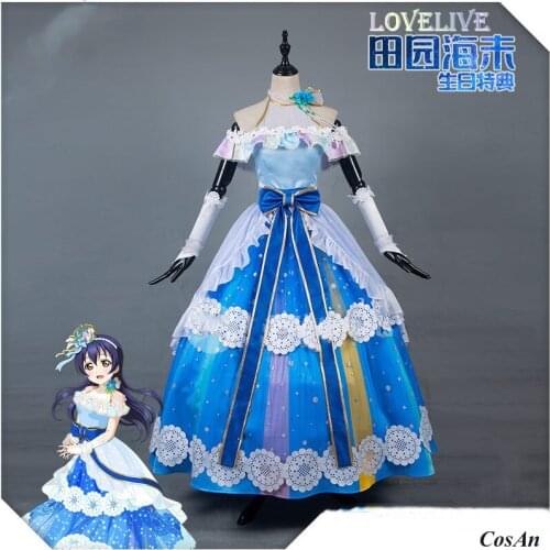 Anime LoveLive Sonoda Umi Cosplay Costumes New Card Birthday Indult The High Quality Formal Dress Party Role Play Clothing S-XL