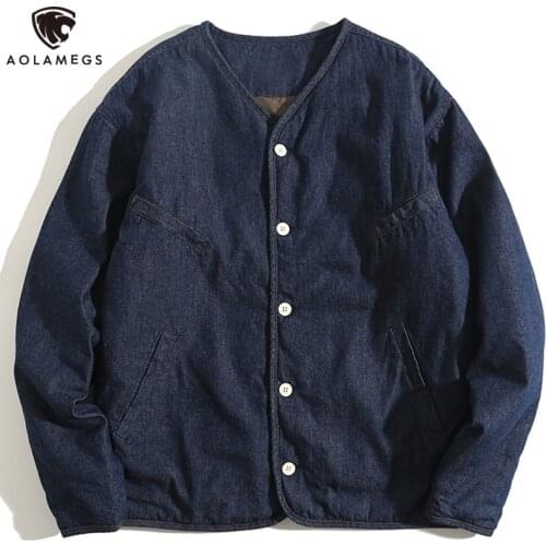 Мужские джинсовые парки Aolamegs China At AliExpress