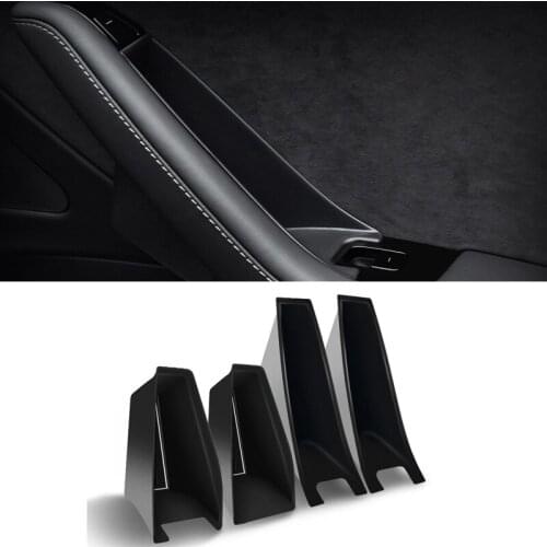 Car Door Storage Box Door Handle Container for Tesla Model 3/Y Armrest Storage Box Front Door Box/Rear Door Box Auto Accessories