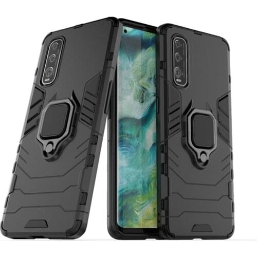Ring Holder Case For OPPO Find X2 Cover Armor Housings Protective Hard Back Phone Bumper For OPPO Find X2 Case Funda Etui 6.7