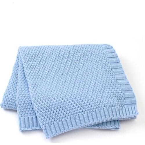 Baby blanket newborn knit blanket swaddle blanket super soft toddler bedding bedspread sofa basket stroller blankets