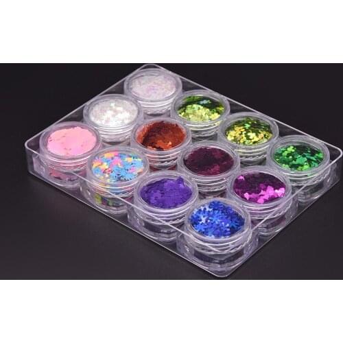 Eco-friendly bulk craft glitter Customized new shapes glitter for makeup nail polish DIY Crafts