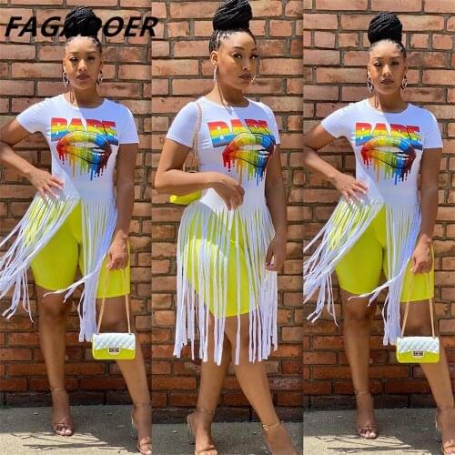 FAGADOER Short Sleeve Women's T-Shirts