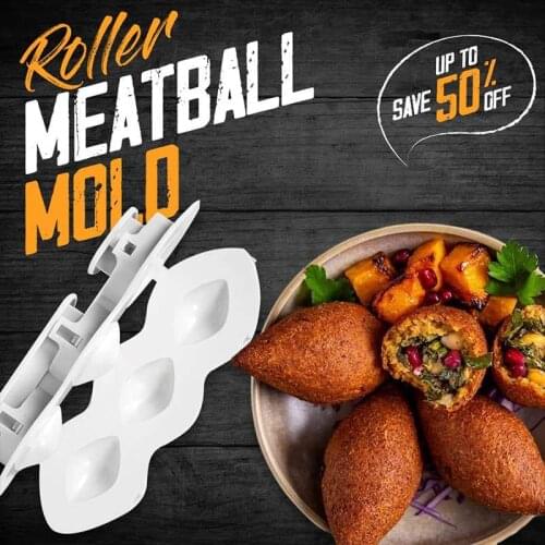 Meatball Mold Manual Kibbeh Meatloaf Maker Plastic Fried Kibbeh Mold Press Tool DIY Meat Processor For Making Kubba Kitchen Tool