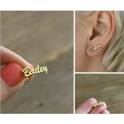 Custom Design Name Earrings