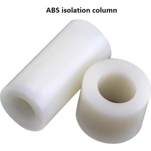 Insulation column plastic post straight through column nylon sleeve ABS gasket round hole pillar interval column M3M4M5 50Pcs