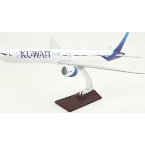 Airplane Model Toys 1/160 Scacle 47CM Boeing 777 B777 Collectible KUWAIT Airlines Model Toy Aircraft Diecast Resin Plane Gifts