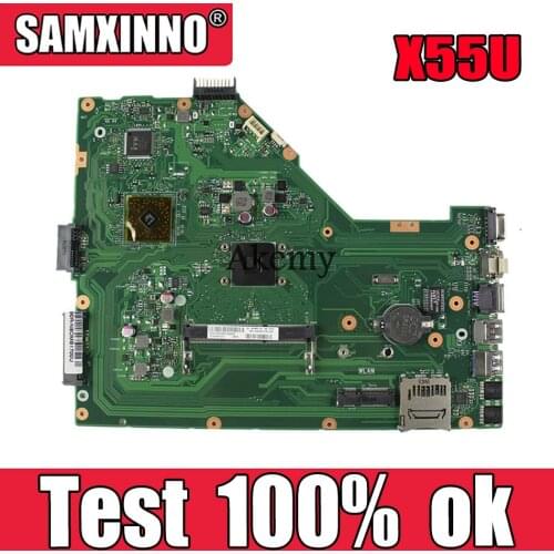 Akemy X55U Laptop motherboard for ASUS X55U original mainboard