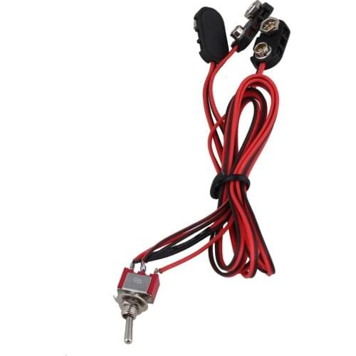 Copper Wire 18 Volt Mod Guitar Harness for Pickup w/Mini Switch- 9V/18V