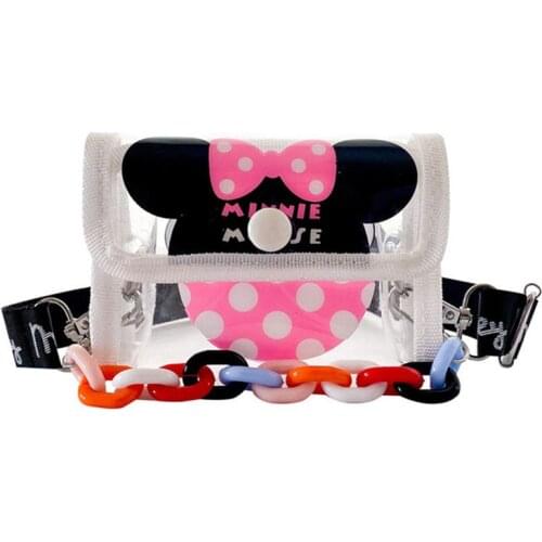 Disney Mickey Mouse Minnie Bag Girl Boy Crossbody Bag Cute Small Bag Mini kawaii Bag