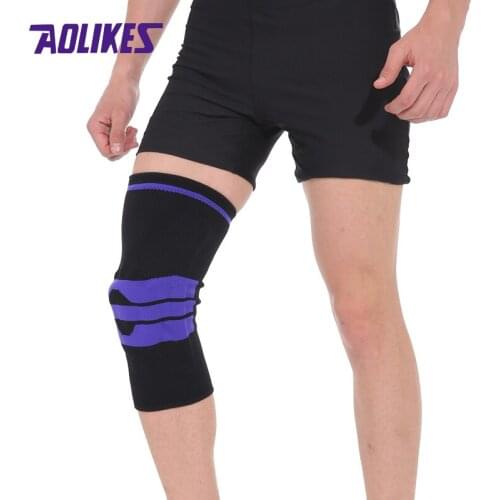 Aolikes Knee Brace Compression knee Support Sleeve Injury Recovery Volleyball Fitness sport safety sport protection gear