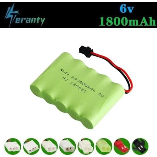 M Model ) 6v 1800mah NiMH Battery For Rc toys Cars Tanks Robots Boats Guns 6v Rechargeable Battery AA Battery Pack 1Pcs