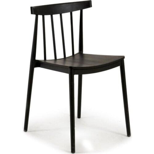 Dining Chair Plastic Black (49 x 77,5 x 45 cm)