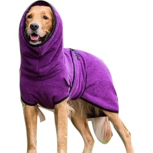 S-5XL Universal Pet Dog Thicken Warming Clothing Fleece Velvet Golden Retriever Dogs Thick Warm Coats Clothes Pet Supplies