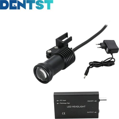 Dentst Dental Loupe Head Light with Lithium Battery Dentist Headlight Surgical Headlamp for Medical Surgery Rechargeable