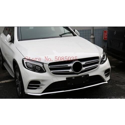 Exterior For Mercedes Benz GLC 43 AMG Coupe / Sport Model / 220D X253 2016 2017 Front Bumper Fog Lights Cover Trim