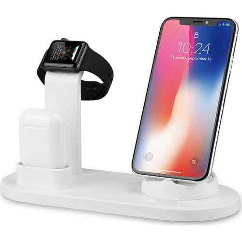3 in 1 Cell Phone Charger station for Apple Watch Stand, Charging Phone,Headset,compatible for iphone/micro/Type-C