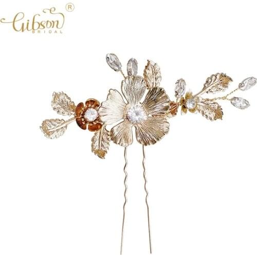 Retro Style Antique Silver Gold Color Bridal Hair Pin Wedding Accessory Headpiece Hairpins For Women