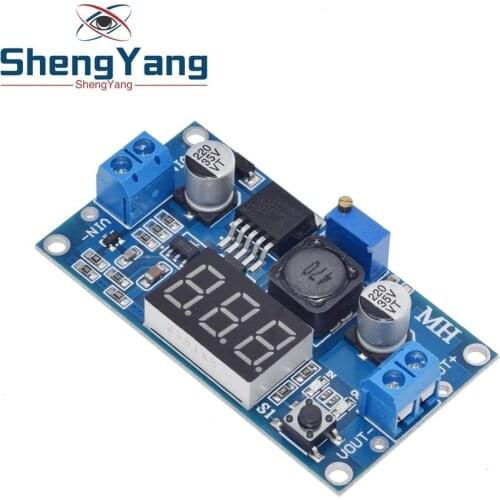 1PCS ShengYang LM2596 LM2596S power module + LED Voltmeter DC-DC adjustable step-down power supply module with digital display