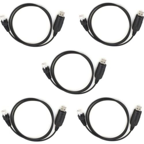 5pcs 8Pin RG-45 USB Programming Cable For YEASU VERTEX Mobile Car Radio FTL-2011 GX2000 VX-2000 VX-2100 FT2500 FT-2500 VX-2500