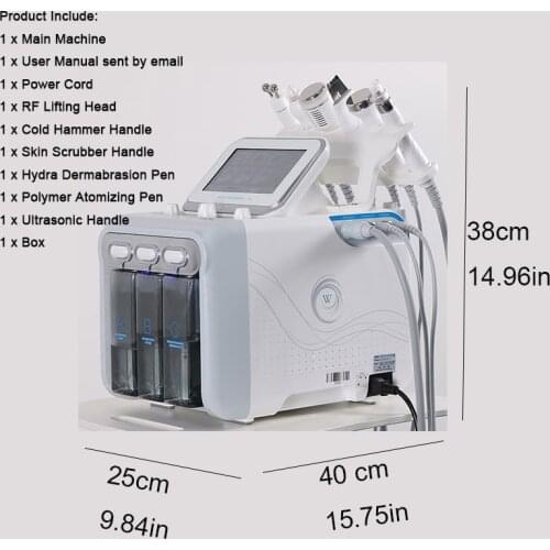 6 In 1 Water Dermabrasion Machine Deep Cleansing Machine Water Jet Hydro Facial Clean Dead Skin Removal For Salon Use