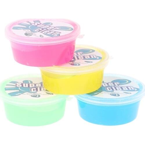 60ML Super Dust Clean Clay Dust Keyboard Cleaner Slime Toys Cleaning Gel Car Gel Mud Putty Kit USB for Laptop Cleanser Glue 2021